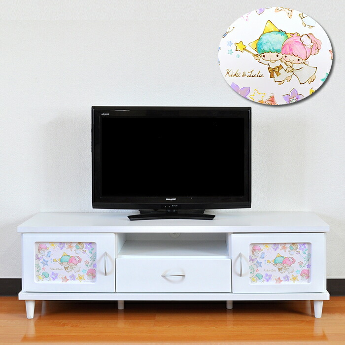 【楽天市場】［店内ポイント5倍］ 幅100cm 奥行40cm 高さ65cm キキララ チェスト 100センチ 3段 【 サンリオ リトルツインスターズ  キキとララ ききらら チェスト タンス たんす 収納 ベビーチェスト ベビータンス キッズ ベビー キャラクター sanrio 