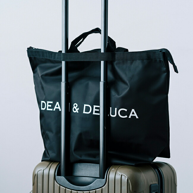 トラベルバッグ 再生ナイロンブラック　DEAN & DELUCA 数量限定｜旅支度をスマートにする頼もしいバッグ | DEAN