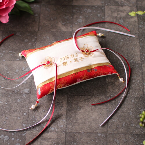 楽天市場 ポイント5倍 送料無料クリックポスト 同梱不可 綿付 なでしこ スクエア Dc リングピロー 和風 手作りキット 神前式 ブライダル ギフトdearcreation