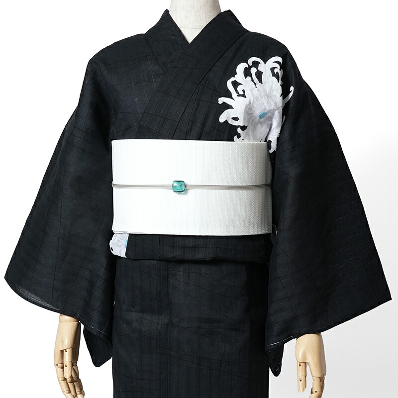 撫松庵 浴衣 セオアルファ セオα 百合と芍薬 ブラック 黒 大人 美品 撫松庵 浴衣 セオアルファ セオα 百合と芍薬 ブラック 黒 大人 美品