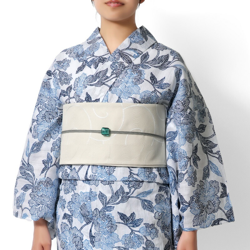 楽天市場】撫松庵 あやめ縞 水色 セオアルファ 単衣 夏着物 浴衣 菖蒲