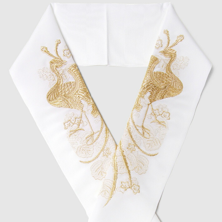正絹金銀色手刺繍 半襟 正絹金銀色手刺繍 半襟 正絹刺繍半衿 逸品手刺繍各種 - 京都