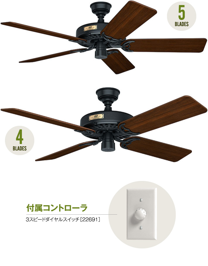 Point 10 Times Hunter Hunter Original 23838 Hunter Ceiling Fan Slant Ceiling Fashion Colonnade