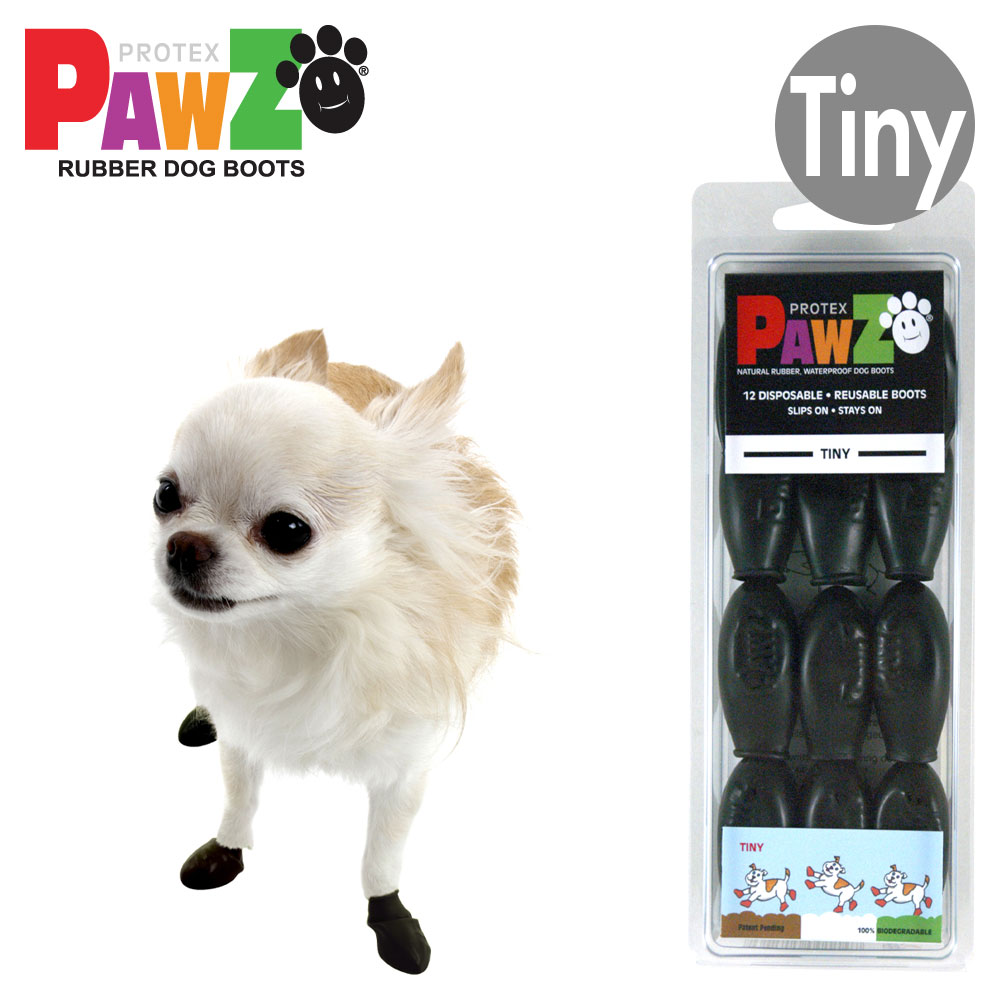 楽天市場 Pawz ラバードッグブーツ ブラック Tinyサイズ 12枚入 4本足3回分 超小型犬向け 犬用 ブーツ ポウズ パウズ アウトドア 肉球 保護 滑り止め Dear Dogs 犬のセレクトショップ