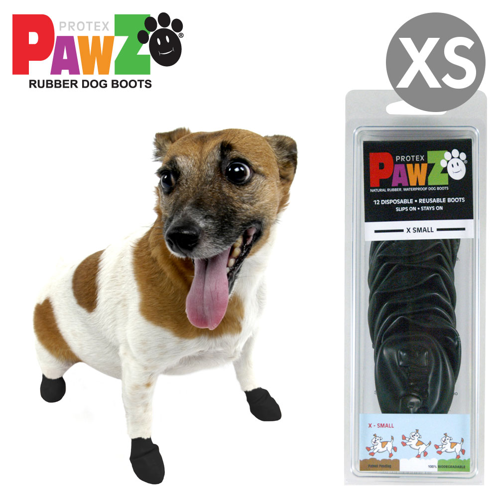 楽天市場 Pawz ラバードッグブーツ ブラック Xsサイズ 12枚入 4本足3回分 小型犬向け 犬用 ブーツ ポウズ パウズ アウトドア 肉球 保護 滑り止め Dear Dogs 犬のセレクトショップ