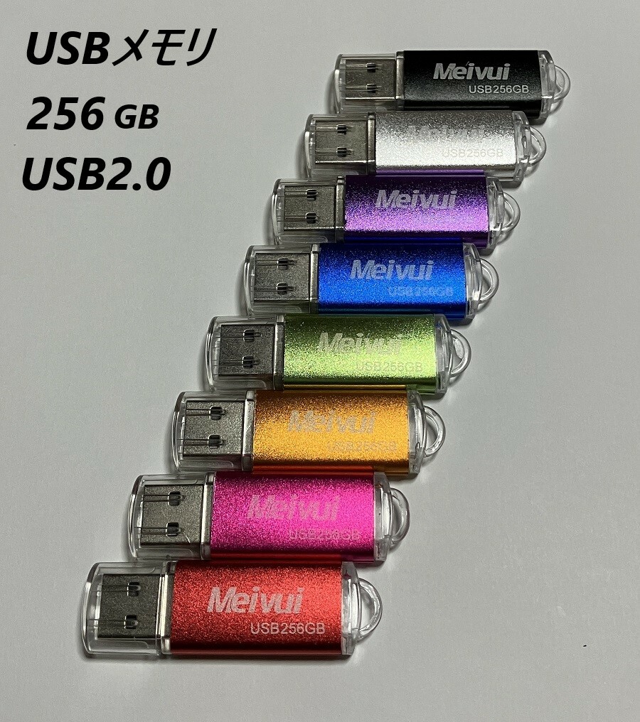 楽天市場】USBメモリ 256GB USB2.0 かわいい usbメモリ選べる8色 ...