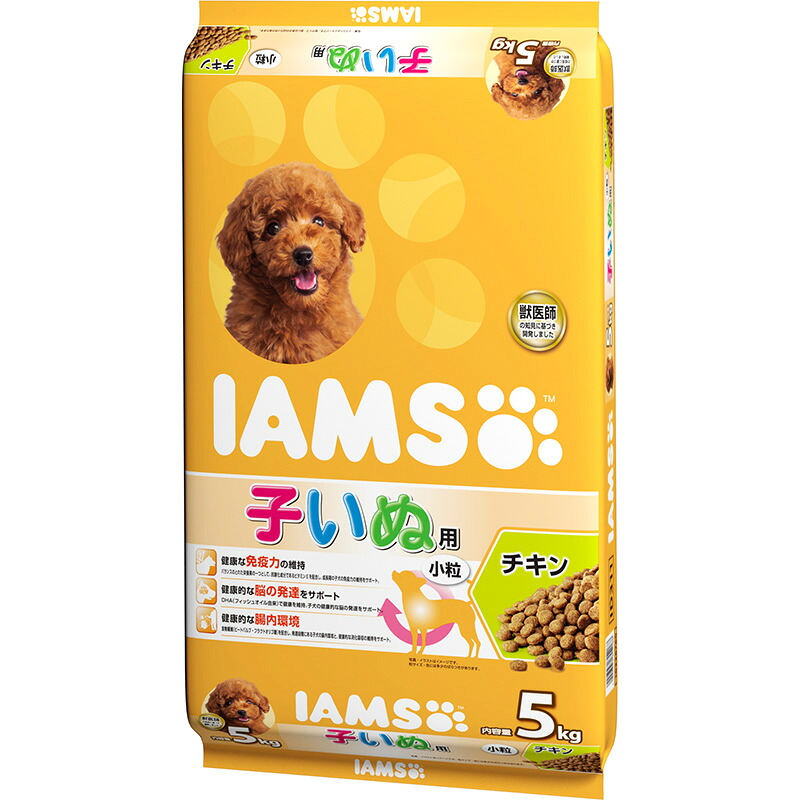 【お取り寄せ】 ［マース］アイムス 12か月までの子いぬ用 チキン 小粒 5kg タイ
