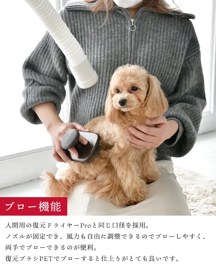 メーカー保証正規品】 復元ドライヤーPET 日本製 ハンズフリー 