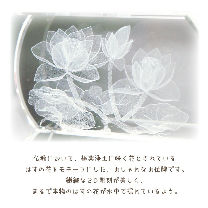 値引きする 楽天市場 ペット 位牌 蓮の花 クリア 黒檀 紫檀 透明ペット位牌 ペット仏具 シンプル おしゃれ お位牌 メモリアルグッズ 本格 犬 猫 うさぎ 鳥 ハムスター 49日 四十九日 ペットロス 名入れ ペット供養 蓮 はす クリスタル ペット仏壇仏具のディアペット