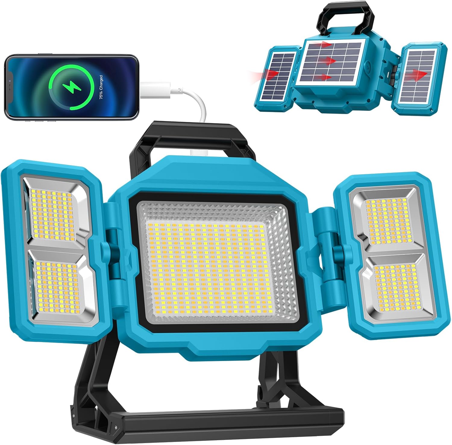 投光器 充電式 led 作業灯 長時間 LED 16000mAH 大容量 屋外 Amazon.co.jp: 【100%明るさで12時間点灯】SUKITEN 投光器 充電