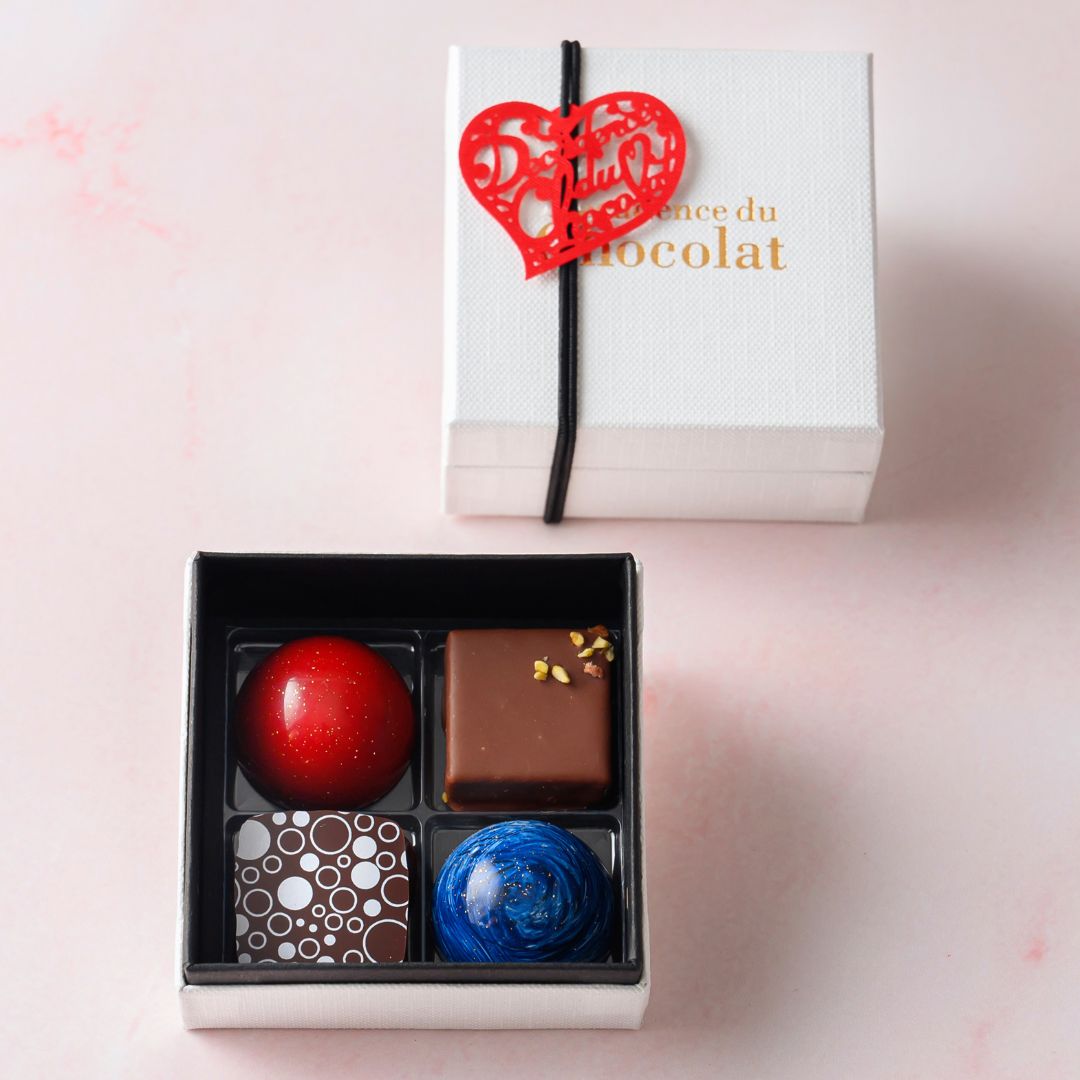 【2026バレンタイン】ボンボンショコラ4粒【BEAUTY】バレンタイン VALENTINE 限定商品 チョコレート ショコラ バレンタイン限定 ビューティー アサイー ローズ デカダンス ドュ ショコラ 都内ショコラティエ 茗荷谷 白金 麻布 数量限定 Happy Valentine’s Day お洒落画像