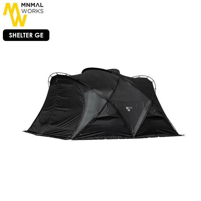 MINIMAL WORKS/ミニマルワークス SHELTER GE/保護施設GE MGSHSH02GE000GO0【BLACK/黒いこと】【アウトドア 難民キャンプ 烏合の衆】