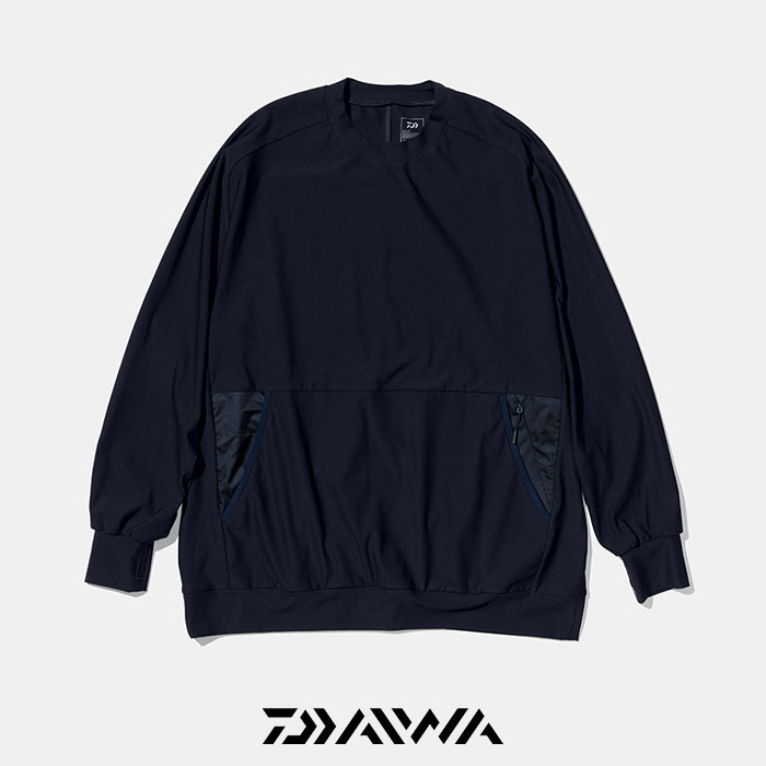 【SALE 】DAIWA LIFE STYLE ダイワ生活スタイル L/S SWEAT STRETCH CREW ロングスリーブスウェットストレッチクルー DE-113-7023WEX【アウトドア 難民キャンプ 山歩き ミリタリー】◆4