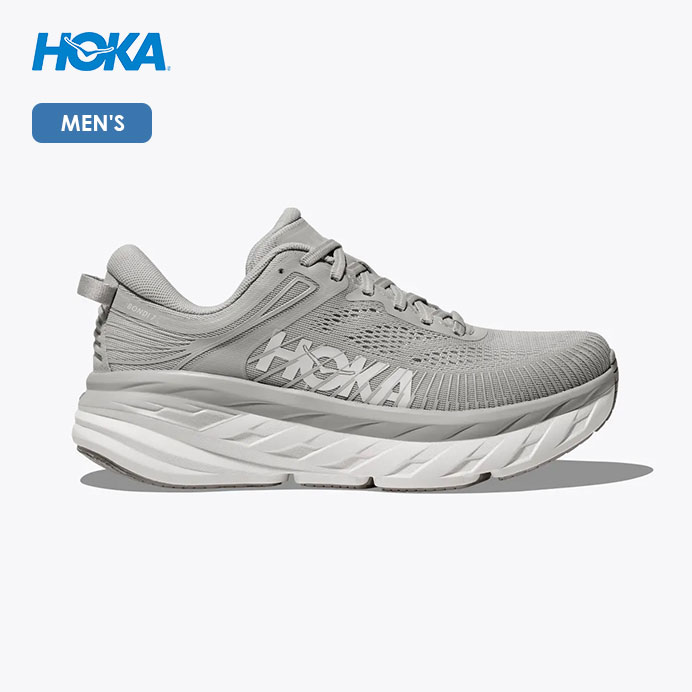 HOKA ONEONE/ホカオネオネ BONDI 7/ボンダイ7(メンズ) 1110518【メンズ】【(HST)ハーバーミスト/ホワイト】|DECO APARTMENT STORE店