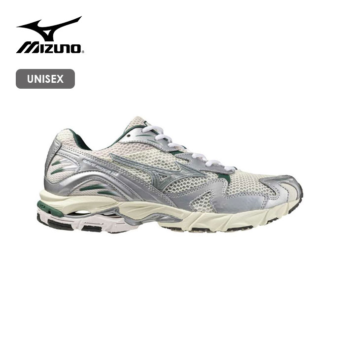 MIZUNO/ミズノ　WAVE RIDER 10/ウエーブライダー10(ユニセックス)　D1GA243108【ユニセックス】【(07)オフホワイト&times;グリーン&times;ライトベージュ】｜DECO APARTMENT STORE店