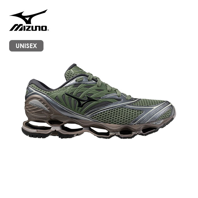 MIZUNO/ミズノ WAVE PROPHECY LS/ウエーブプロフェシーLS(ユニ一発やる) D1GA251102【ユニ一発やる】【(02)オリーブ緑であること×黒いこと×メタリックグレー】
