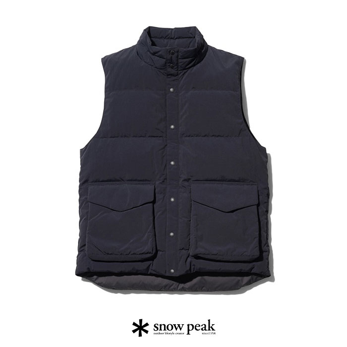snow peak スノーピーク Recycled Down Vest リサイクルダウンベスト JK-23金120【アウトドア 難民キャンプ】◆3