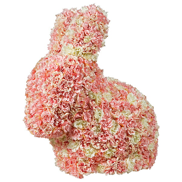 造花 毛の荒物 大型 馬鹿でかい うさぎ 家兎 家兎 大型造花 毛の荒物主題 トピアリー アニマルフラワー アーティフィシャルフラワー 御祭り 差し上げ物 【LAU0054 ミニラビット サクラ色】代引不可 泊まり、ホスピタルの待ち合い室や吹かす所に