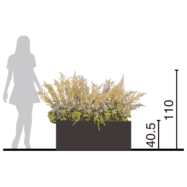 造花 大型 特大 植栽 メンテナンスフリー 水やり不要 業務用造花 ディスプレイ用造花 店舗用 展示会用 受付 フロント エントランス 室内装飾 空間演出 人を誘導 人工植物 華やか デザイン Lau2906 オクタゴン アスチルベ 代引不可 ホテル 病院のロビーや喫煙所に