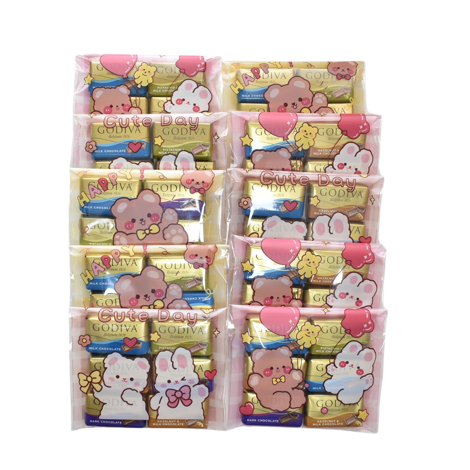 楽天市場】GODIVA ナポリタン チョコ 10セット入 ウサギとクマの可愛い