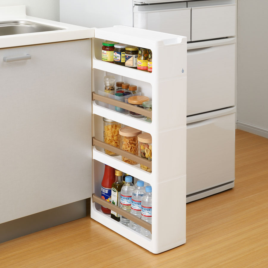 保障できる ストランティ 代引き 同梱不可 スリムストッカー ラックタイプaスリム 収納 キッチン Ab Spmau Ac In