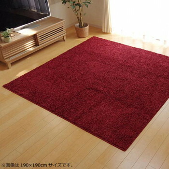 ラグ カーペット 『シャンゼリゼ』 ワイン 約190×190cm 4722679 インテリア 敷物・カーテン 20,069円