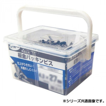 ステンレス 板金パッキンビス 角ボックス 白 27mm 500本入 PS027SW ガーデニング･DIY・防殺虫 ガーデニング・花・植物・ＤＩＹ 8,406円