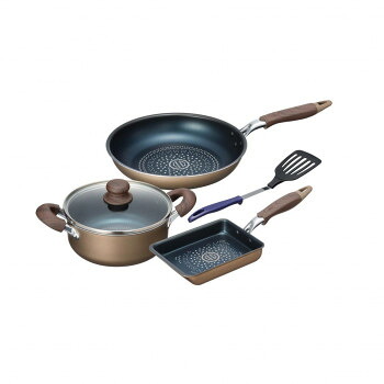 ブラナーノII IH対応両手鍋＆フライパン3点セット(ツール付) MB-2400 1034372 家事用品 鍋（パン）
