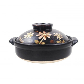 M0088 彩花 8号土鍋 萬古焼 家事用品 鍋（パン）