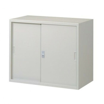 A4対応書庫/D:515タイプ 引違書庫(スチール戸) H750 棚板1枚付 ニューグレー COM-FS52-G7 家具/収納 オフィス収納