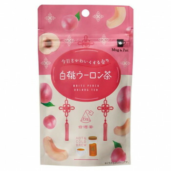 Mug＆Pot　1杯用ティーバッグ　フレーバーティー 白桃烏龍茶 (2g×6P)　12個セット 648 軽食品 飲料