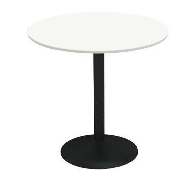 カフェテーブル75cm丸ホワイト天板円盤脚 CTRR-75R-WH 家具/収納 オフィス収納｜DECO MAISON