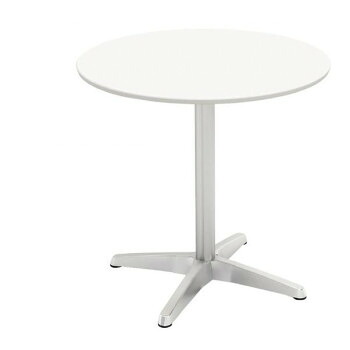 カフェテーブル75cm丸ホワイト天板アルミX脚 CTXA-75R-WH 家具/収納 オフィス収納｜DECO MAISON
