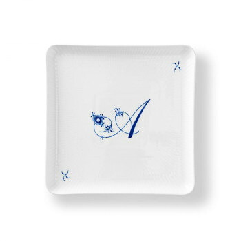 (C)ロイヤルコペンハーゲン アルファベット スクエアディッシュ 20cm A 1073779 家事用品 食器|DECO MAISON