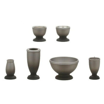 ALTE MEISTER アルテマイスター 仏具 かなで 6点セット 錫色 49736 その他ライフグッズ(趣味) 冠婚葬祭|DECO MAISON