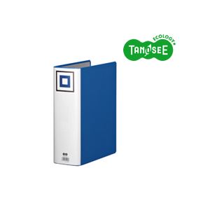 まとめ TANOSEE 両開きパイプ式ファイルV A4タテ 80mmとじ 青 30冊