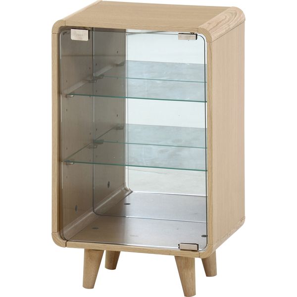 コレクションシェルフ クレール ミドル オークナチュラル 組立品【代引不可】|DECO MAISON