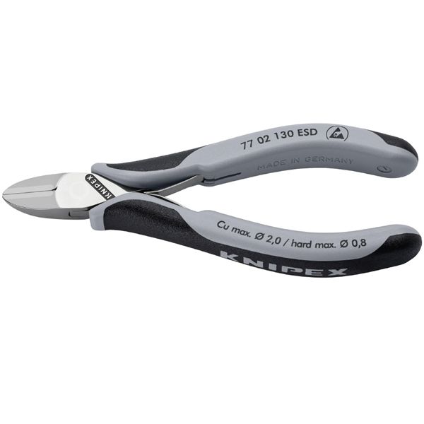 KNIPEX クニペックス エレクトロニクスニッパー ESD 全長130mm 7702-130ESD 工具 ツール DIY 作業工具