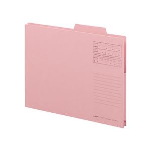 （まとめ） ライオン事務器持出しフォルダー A4 ピンク A4-APF-K 1セット（10冊） 【×3セット】