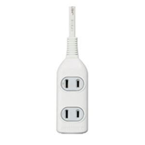 （まとめ）朝日電器 ELPA コード付タップ LPT-303NW 3個口／3m 【×6セット】