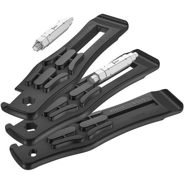 WERA ヴェラ 自転車用 ツールセット 2つの4ウェイビットと3つのタイヤレバー付き 004182 工具 ツール DIY 作業工具 道具