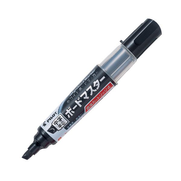 (まとめ）パイロット ボードマーカーボードマスター 中字平芯 ブラック WMBM-12LC-B 1セット（10本）【×3セット】