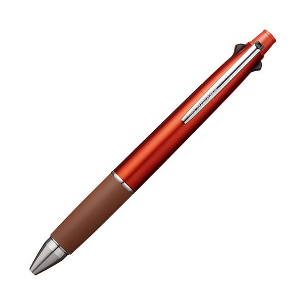 (まとめ) 三菱鉛筆多機能ペン ジェットストリーム4&1 0.5mm (軸色:ブラッドオレンジ) MSXE510005.38 1本 【×5セット】