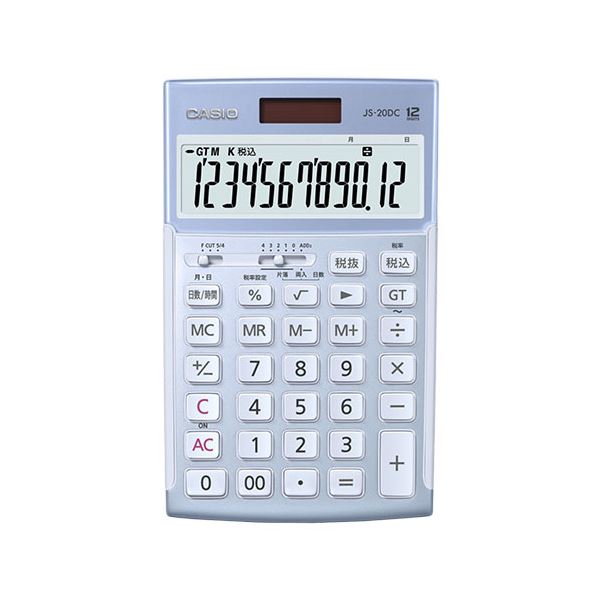 CASIO 本格実務電卓 日数計算タイプ ブルー JS-20DC-BU-N|DECO MAISON