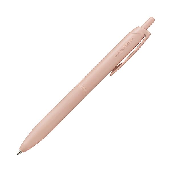 （まとめ） 三菱鉛筆油性ボールペン ジェットストリーム シングル （Lite touch ink搭載） 0.5mm 黒 （軸色：コーラル）SXNLS05.66 1セット（10本） 【×3セット】