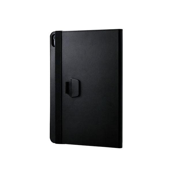 エレコム 13インチiPad Air(M3/M2) フラップケース 衝撃ガード ベルト付 2アングル 軽量 ブラック TB-A25XPLF2BK