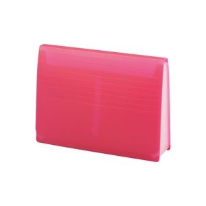 (業務用5セット) LIHITLAB ドキュメントファイル/エクスパンディングファイル 【A4】 最大収容量1500枚 A-5050-3 赤