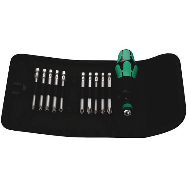 WERA ヴェラ 11点組 差込6.35mm Kraftform 差替え式 ドライバー ビットセット 059299 工具 ツール DIY 作業工具 道具
