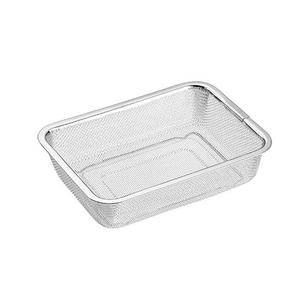 【5個セット】 よこやま 燕熟の技 ザル1/2サイズ 野菜の水切りや下ごしらえに 丈夫で耐久性に優れたステンレス製 YZ-200X5