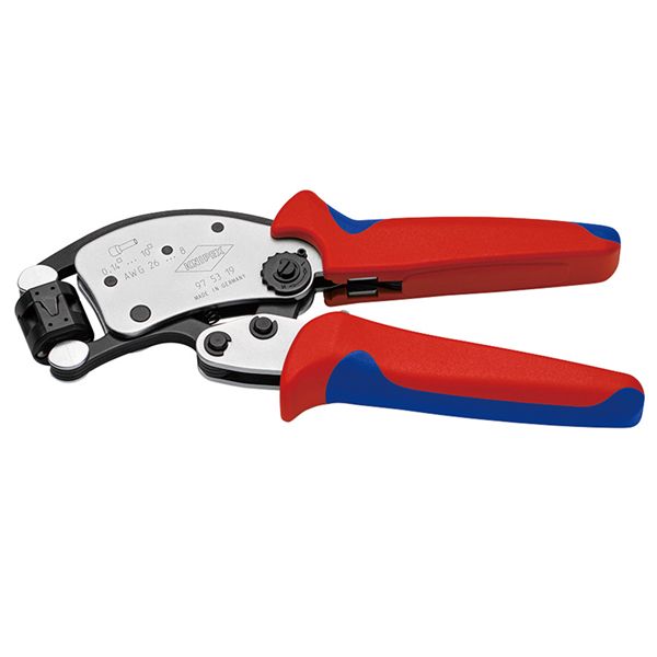 KNIPEX クニペックス フェルール用圧着プライヤー ツイスター T コンフォート サイズ200×80×26mm 9753-19 工具 ツール DIY